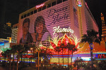 Donny och Marie Osmond, st&ouml;rst i alla fall p&aring; Flamingos fasad, i Las Vegas.
