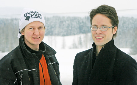 Initiativtagarna Dan Harmsund och H&aring;kan Persson.