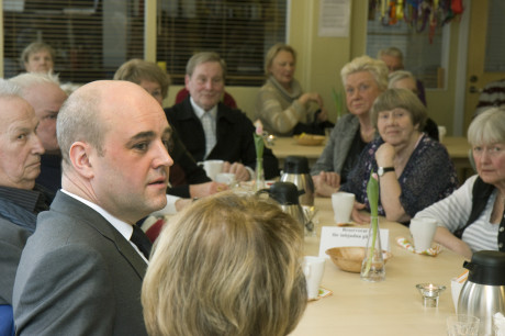 Statsminister Fredrik Reinfeldt hade sj&auml;lv &ouml;nskat att f&aring; bes&ouml;ka Tr&auml;ffpunkten som startats med hj&auml;lp av regeringens stimulansmedel f&ouml;r &auml;ldre &ndash; i G&auml;vle drygt 6 miljoner kronor under tv&aring; &aring;r f&ouml;rdelade p&aring; G&auml;vle, Hedesunda och Hamr&aring;nge.