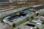 Beijer Byggmaterial, G&auml;vle i f&aring;gelperspektiv.