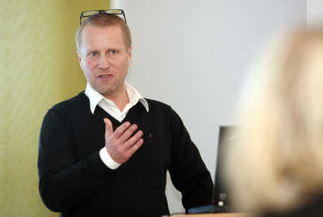 Manpowers Mikael Nyman trodde i h&ouml;stas p&aring; &auml;nnu b&auml;ttre siffror men konstaterar av den positiva trenden &auml;r stabil. Foto: Mats &Aring;strand