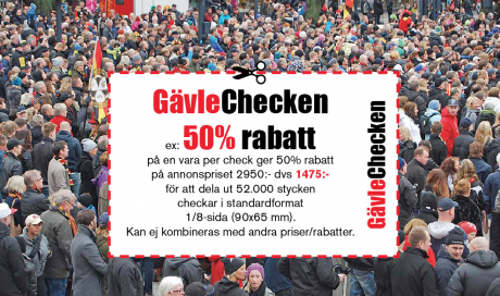 billigaste s&auml;ttet att annonsera till alla G&auml;vlebor?