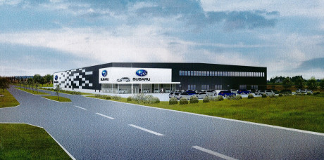 SUBARU Nordics nya fastighet byggs p&aring; Stora Bernstorp i Burl&ouml;vs kommun och ber&auml;knas inflyttningsklart under maj-juni 2013