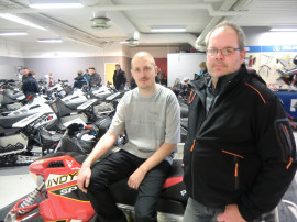 Juan Holm, Dahlboms Bil, och Jörgen Engman, som kört Polaris i tre år