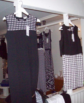 Snygga klänningar i svart o vitt
