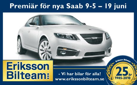 Premi&auml;r f&ouml;r Saab 9-5